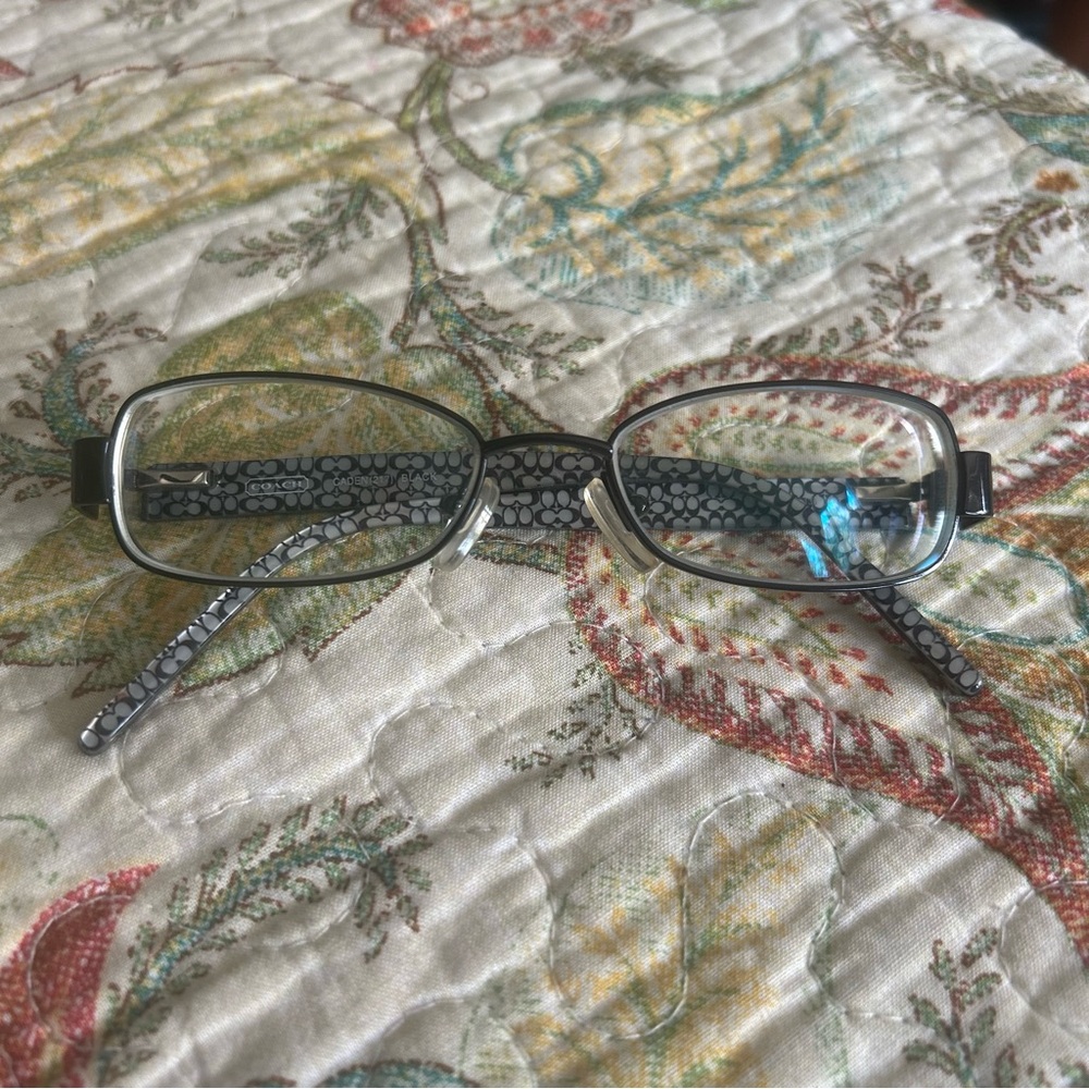 Coach Caden 217 Black Metal And Plastic Eyeglass Frames Y2K Vintage 90’s